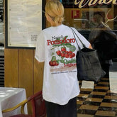 Vintage Napoli Tomaten Botanisches T-Shirt